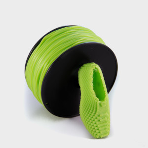 Recreus FilaFlex 3D Filament 1,75mm in Grün mit Schuh