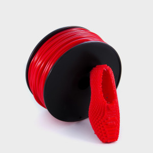 Recreus FilaFlex 3D Filament 1,75mm in Rot mit Schuh