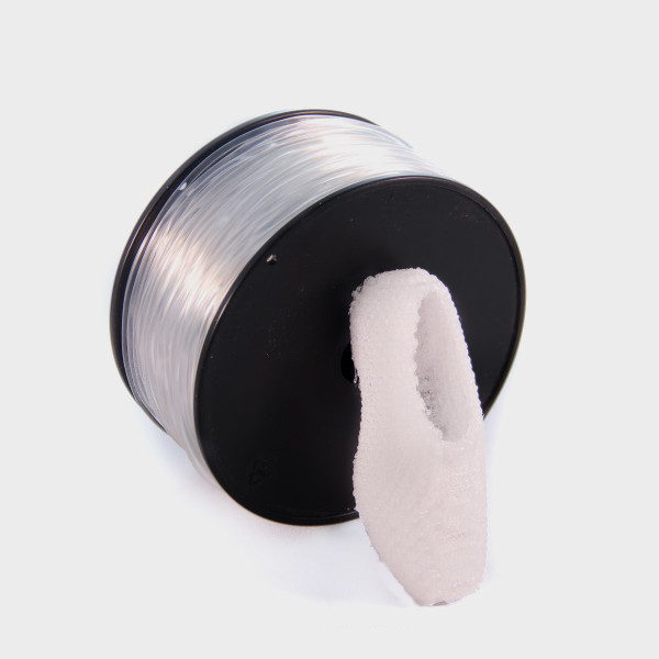 Recreus FilaFlex 3D Filament 1,75mm in transparent mit Schuh