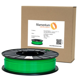 1,75mm 3D Filament Rolle mit 750g PLA Filament in Leucht Grün - Luminous Green für den 3D Drucker