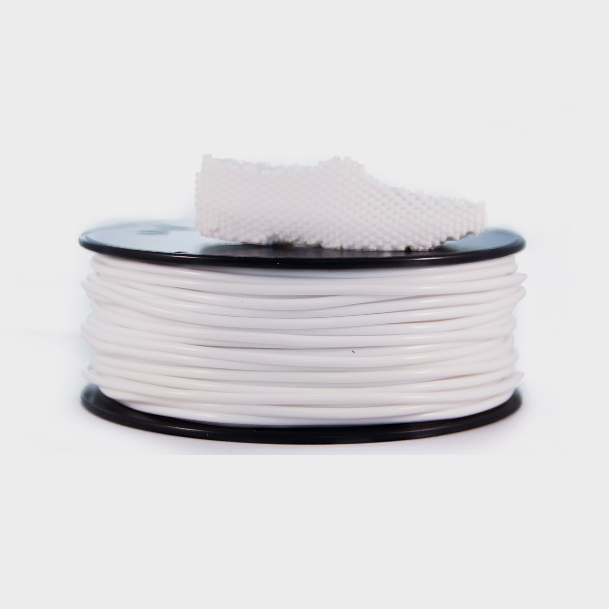 500g Rolle FilaFlex 3D Drucker Filament 3mm in Weiss - White